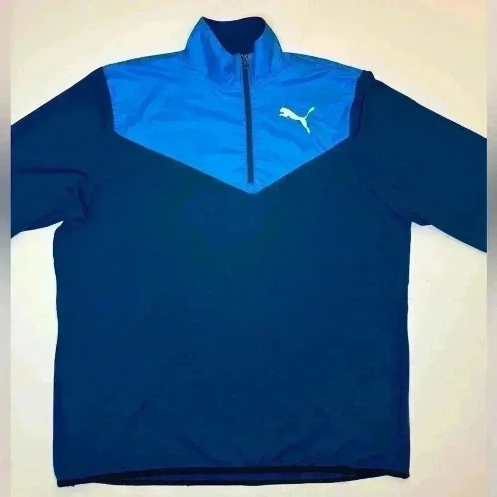 Puma Mens Zip up Golf Sweatshirt Size XXL - Picture 2 of 7